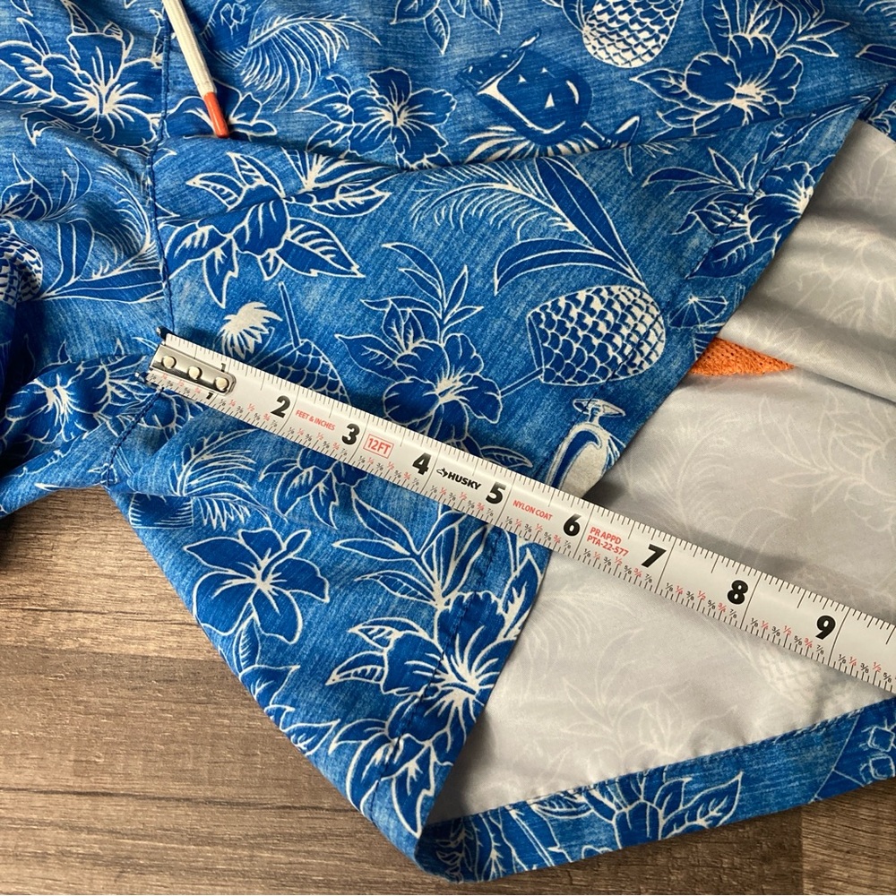 Tommy Bahama Men’s Blue/Orange Swim Trunks Nautical Design Hawaiian Tropical LG - Picture 10 of 13